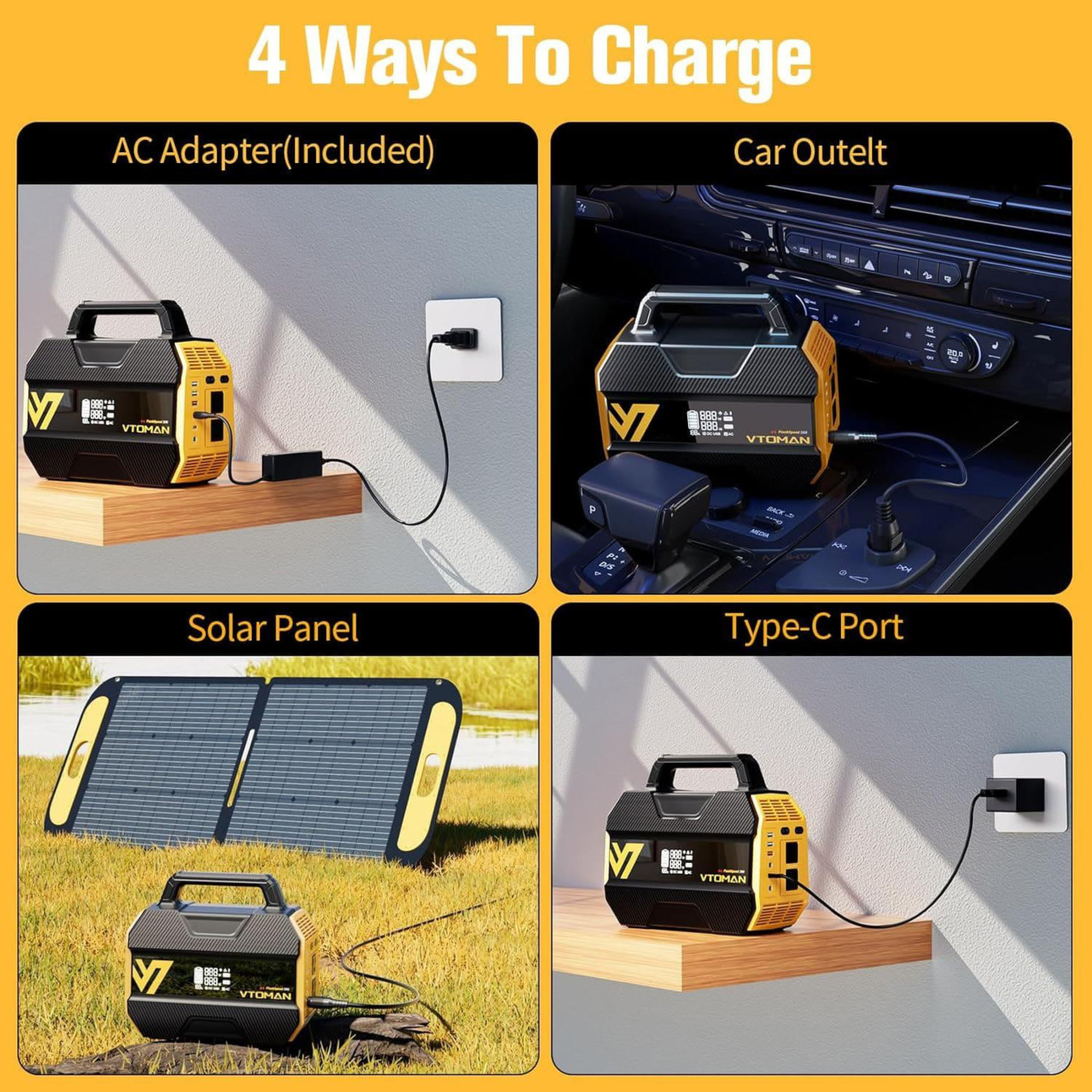 Зарядная станция Vtoman FlashSpeed 300 / 300 Вт / 230,4 Вт/ч / LiFePO4 (FlashSpeed 300)