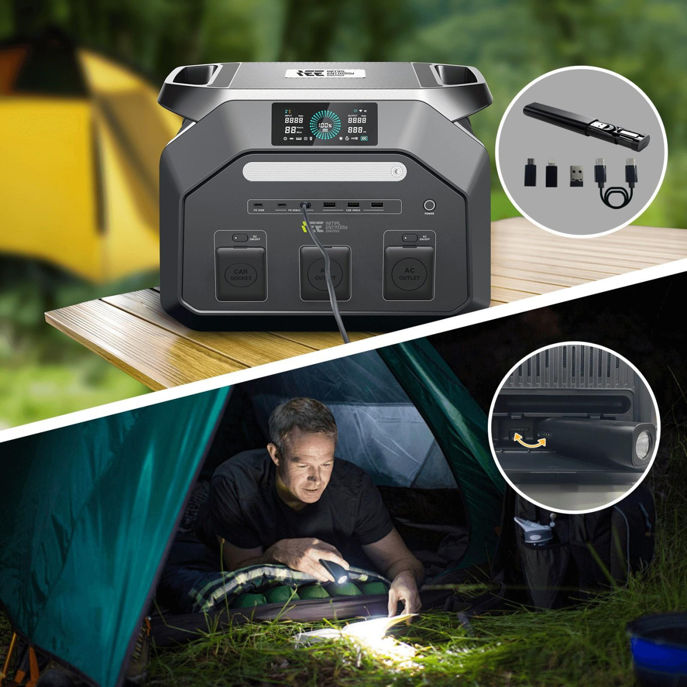 Зарядна станція IEETek P1800 / 1800 Вт / 1024 Вт/ч / LiFePO4 (P1800)