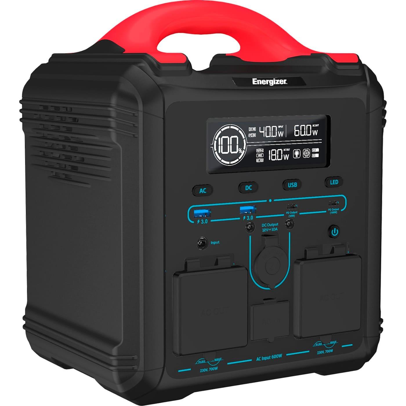 Зарядная станция Energizer / 700 Вт / 551 Вт/ч / LiFePO4 (PPS550W1F) UA