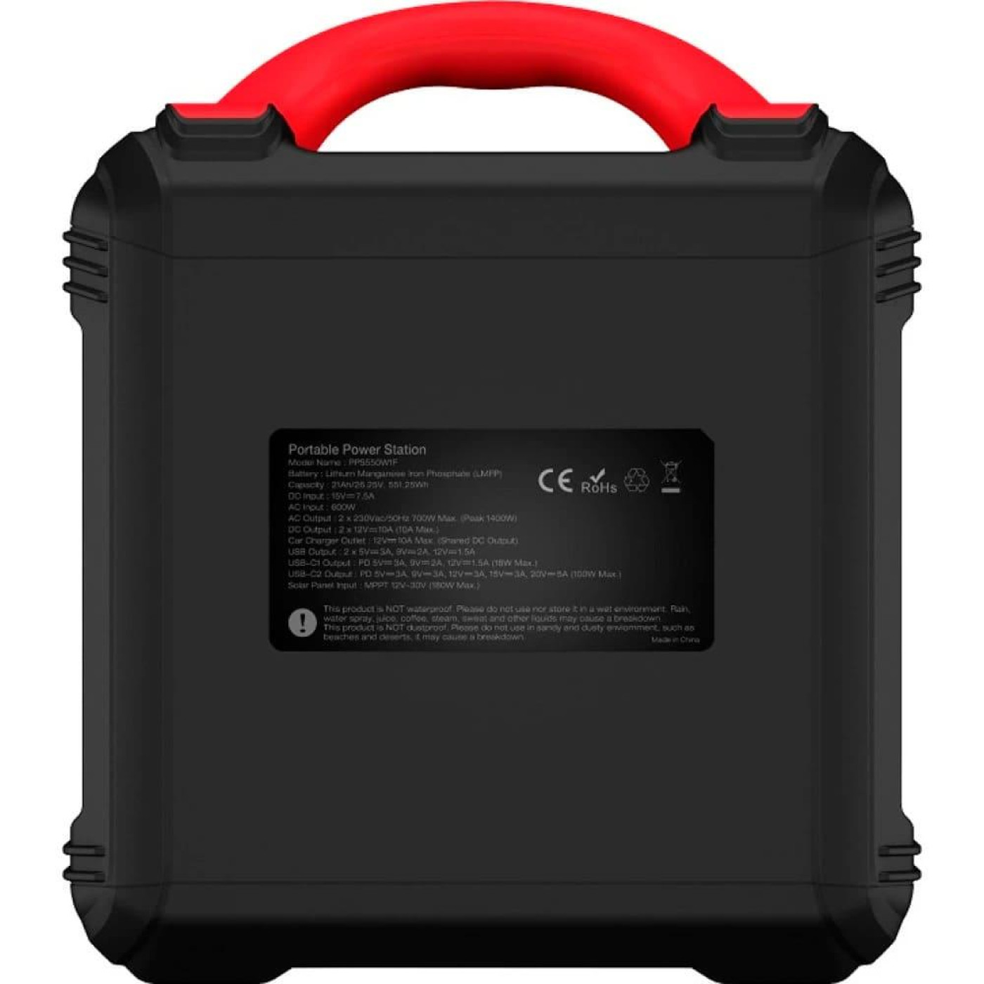 Зарядная станция Energizer / 700 Вт / 551 Вт/ч / LiFePO4 (PPS550W1F) UA