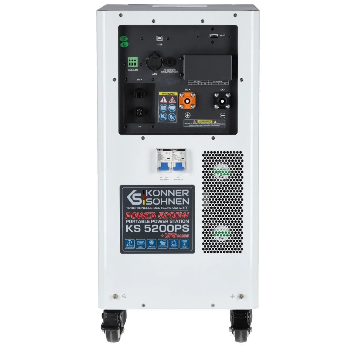 Зарядная станция Konner&Sohnen KS 5200PS / 5200 Вт / 5120 Вт/ч / LiFePO4 (KS5200PS-NEW)