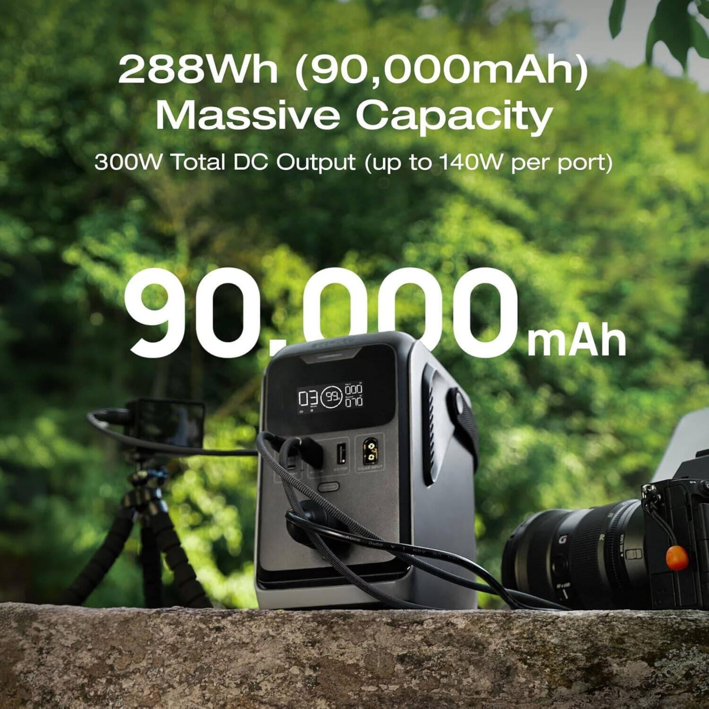 Зарядна станція EcoFlow TRAIL 300 DC / 140 Вт / 288 Вт/ч / LiFePO4 (EF-TRAIL300-N)