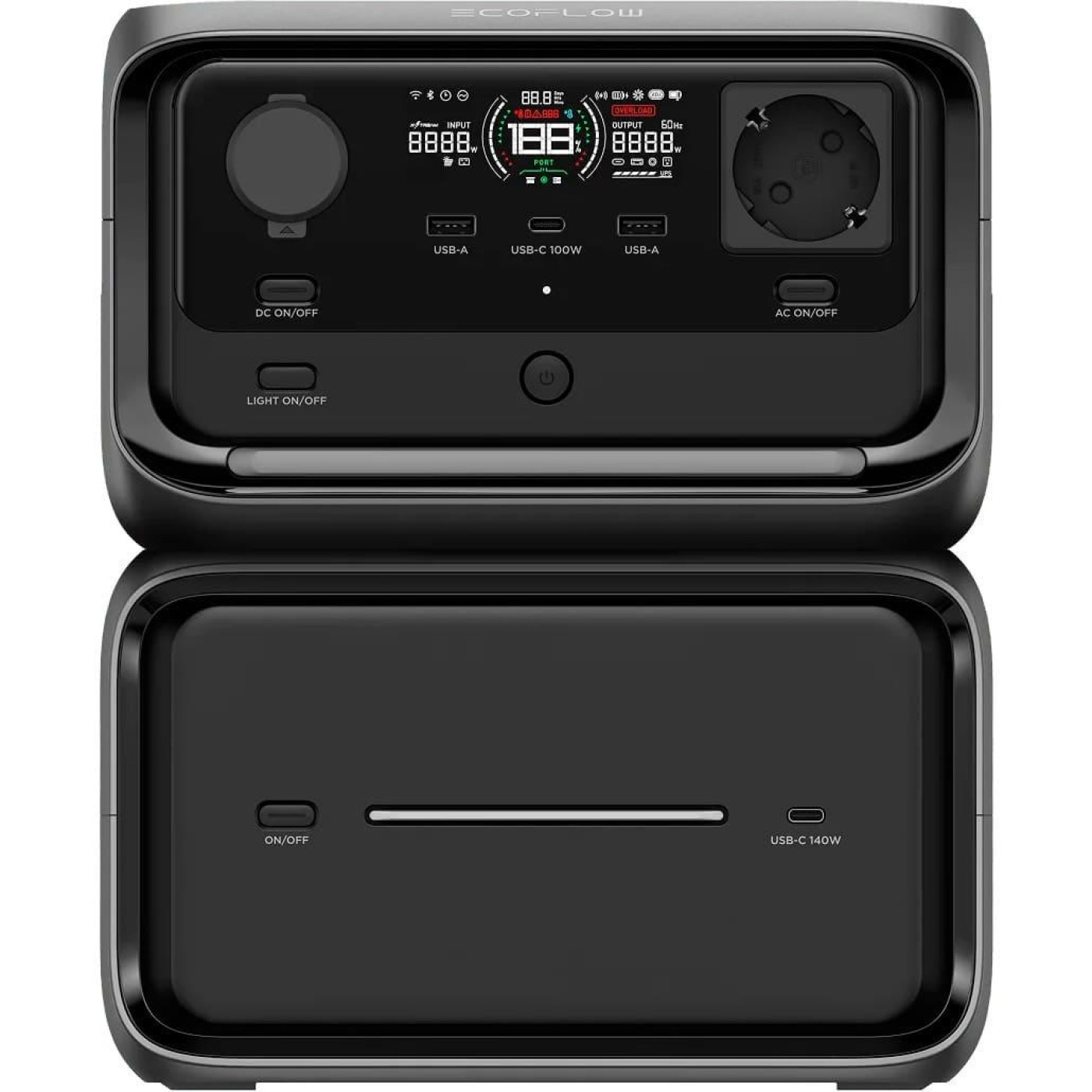 Зарядна станція EcoFlow RIVER 3 Max Plus / 600 Вт / 858 Вт/ч / LiFePO4 (EFRIVER3MaxPlus-EU-CBOX) UA