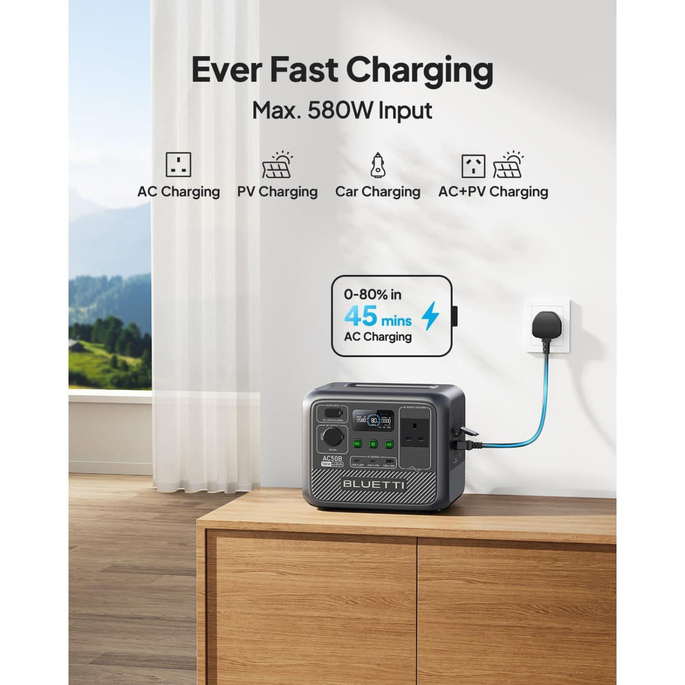 Зарядная станция BLUETTI AC50B / 700 Вт / 448 Вт/ч / LiFePO4 (AC50B)
