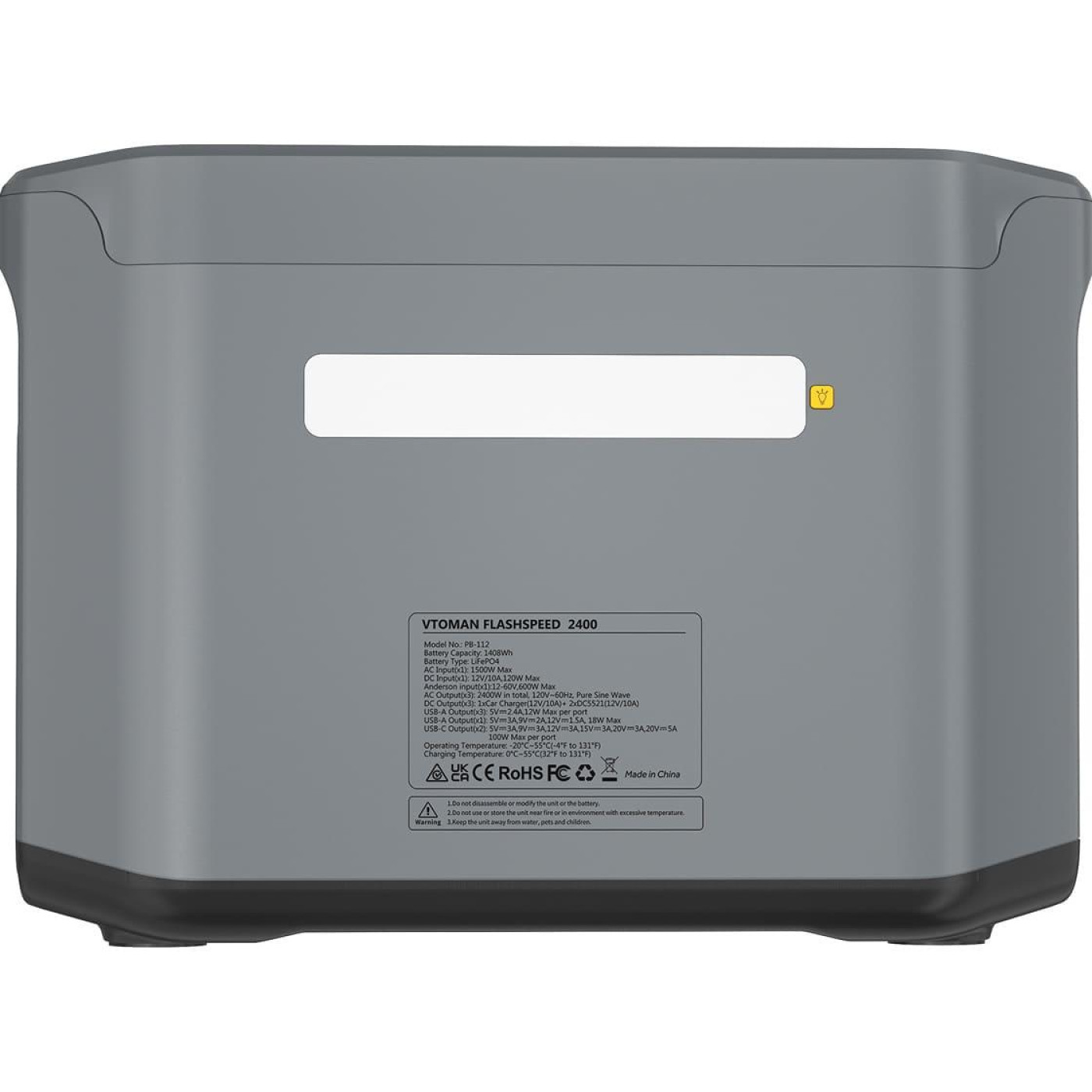 Зарядная станция Vtoman FlashSpeed 2400 / 2400 Вт / 1408 Вт/ч / LiFePO4 (FlashSpeed 2400)