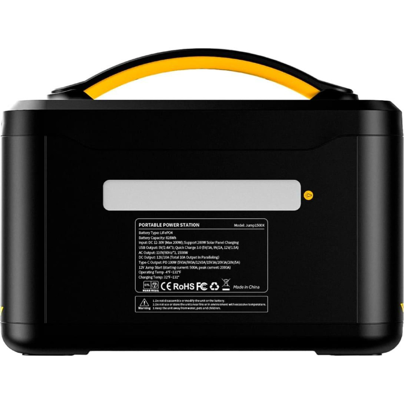 Зарядная станция Vtoman Jump 1500X / 1500 Вт / 828 Вт/ч / LiFePO4 (Jump 1500X) UA