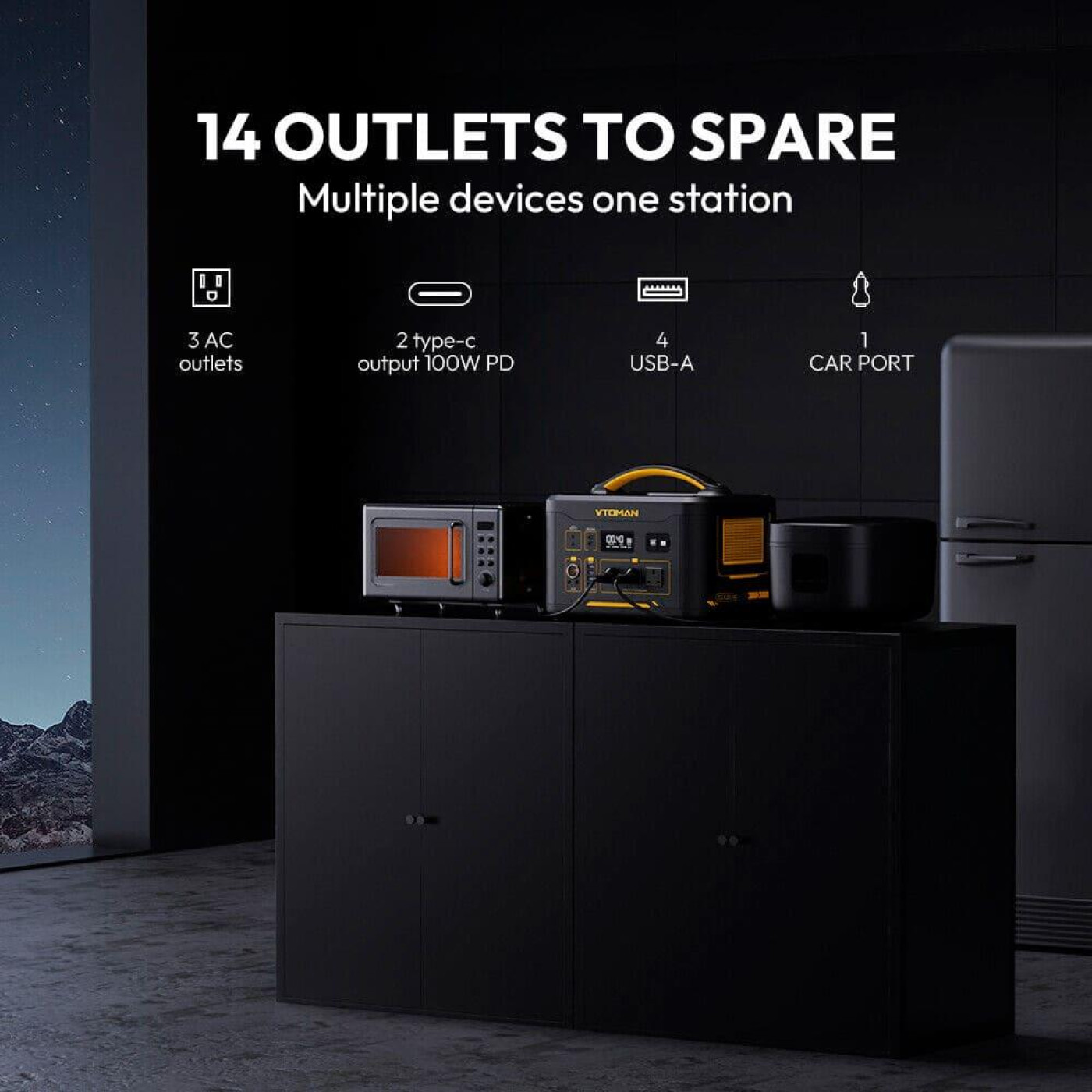 Зарядная станция Vtoman Jump 1500X / 1500 Вт / 828 Вт/ч / LiFePO4 (Jump 1500X) UA