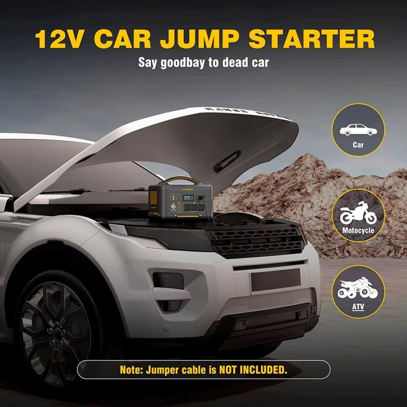 Зарядная станция Vtoman Jump 1500X / 1500 Вт / 828 Вт/ч / LiFePO4 (Jump 1500X) UA