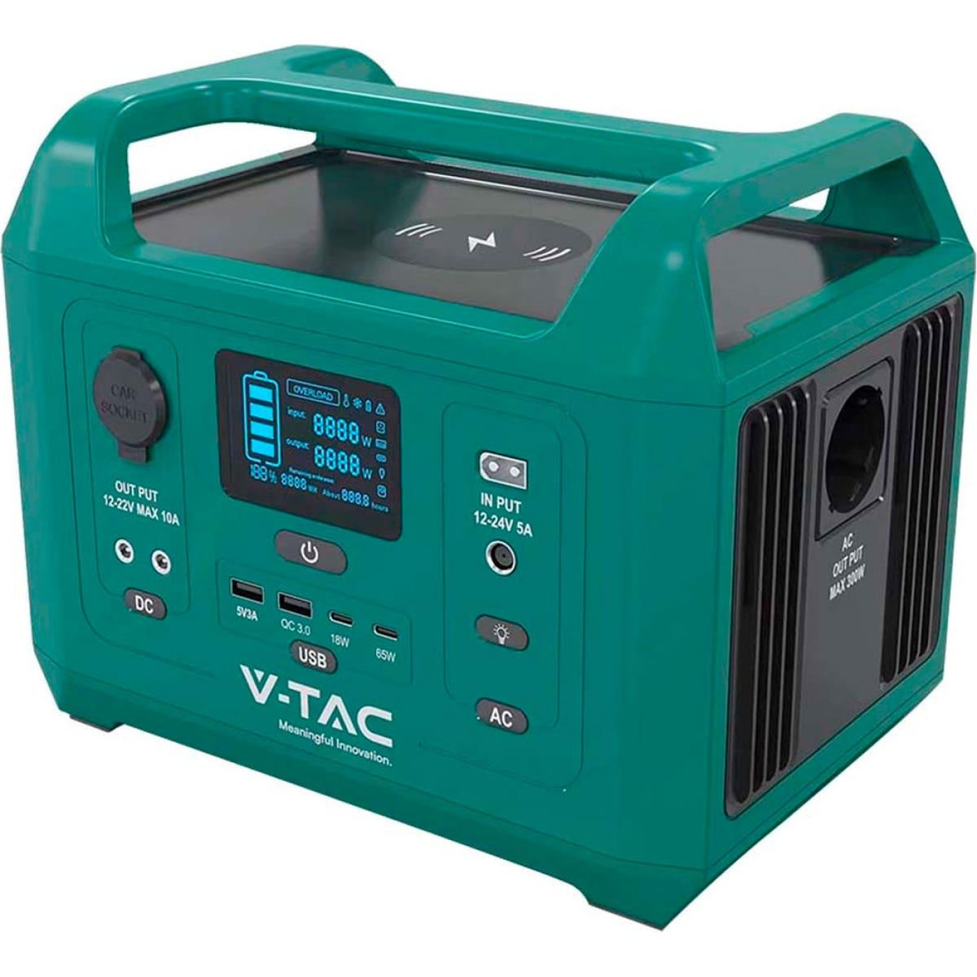 Зарядная станция V-TAC / 300 Вт / 288 Вт/ч / LiFePO4 (VT-303N) UA