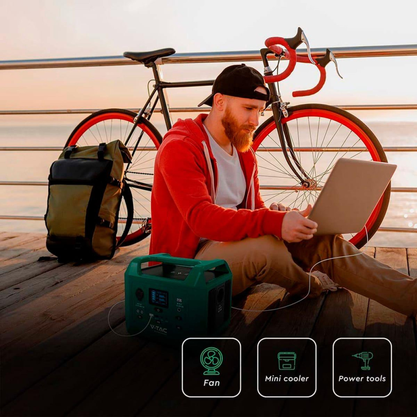 Зарядная станция V-TAC / 300 Вт / 288 Вт/ч / LiFePO4 (VT-303N) UA