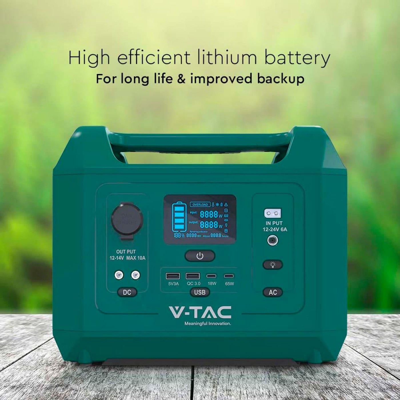 Зарядная станция V-TAC / 300 Вт / 288 Вт/ч / LiFePO4 (VT-303N) UA