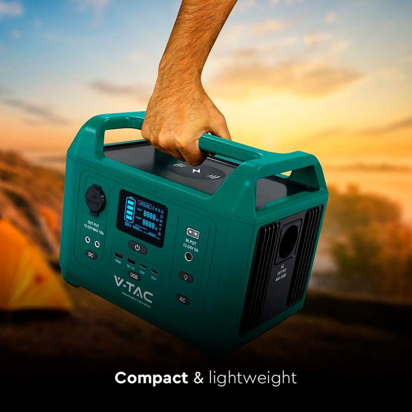 Зарядная станция V-TAC / 300 Вт / 288 Вт/ч / LiFePO4 (VT-303N) UA