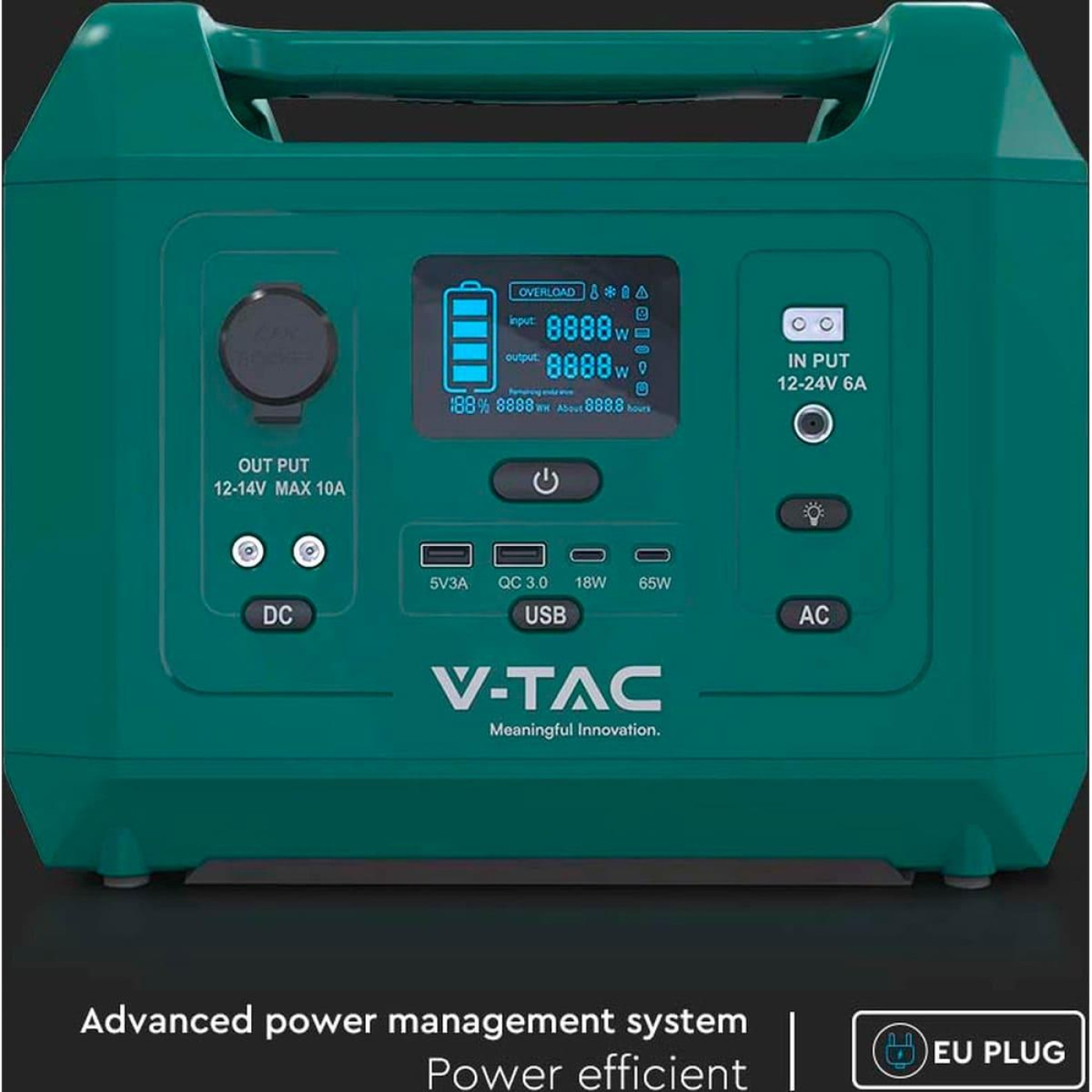 Зарядная станция V-TAC / 300 Вт / 288 Вт/ч / LiFePO4 (VT-303N) UA