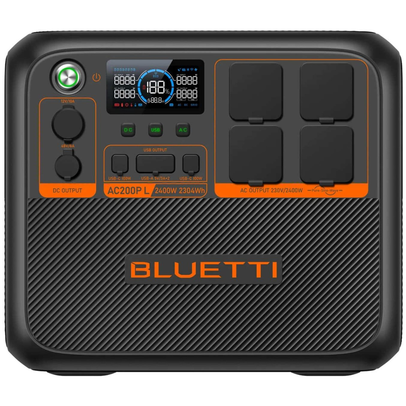 Зарядная станция BLUETTI AC200PL / 2400 Вт / 2304 Вт/ч / LiFePO4 (AC200PL 2400W) UA