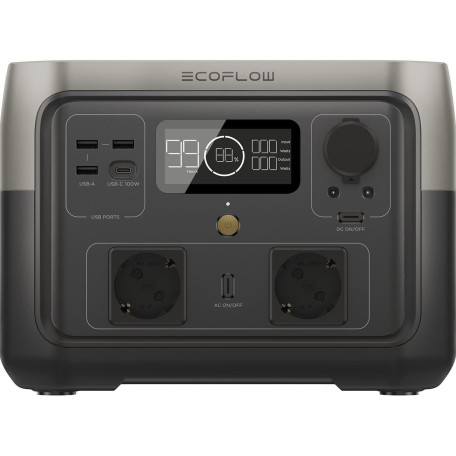 Зарядна станція EcoFlow RIVER 2 Max / 500 Вт / 512 Вт/ч / LiFePO4 (ZMR610-B-EU) UA