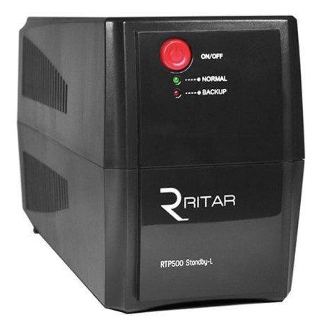 Джерело безперебійного живлення Ritar 500 ВА / 300 Вт / 4.5 А*ч (RTP500L)