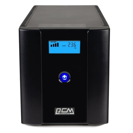 Джерело безперебійного живлення Powercom 1500 ВА / 900 Вт / 7.2 А*ч (RPT-1500AP.LCD (SCHUKO))