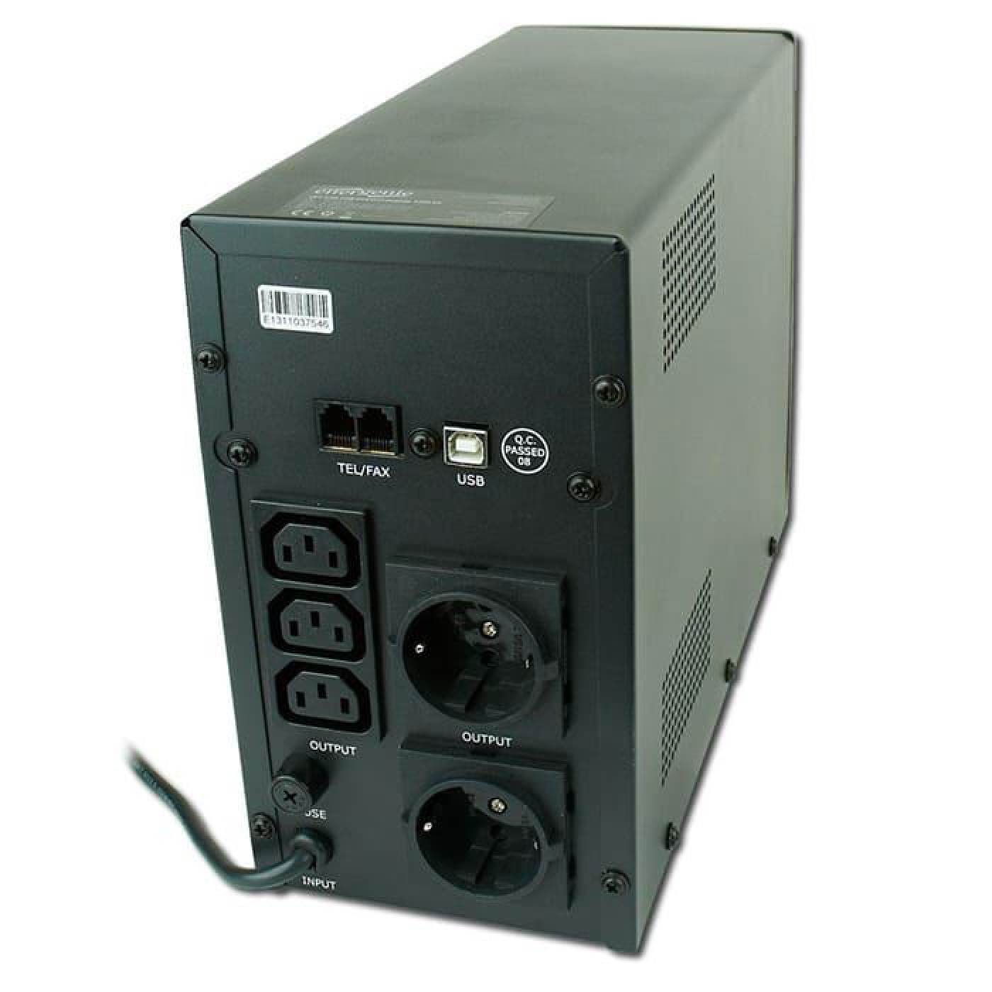 Джерело безперебійного живлення EnerGenie EG-UPS-0331200VA, Line Int., AVR, 3xIEC+2xSchuko, USB, LCD, RJ11, металл (EG-UPS-033) Б/в