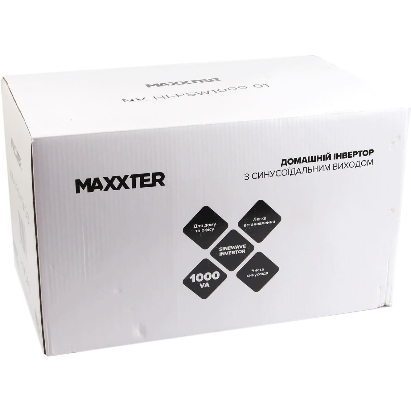 Джерело безперебійного живлення Maxxter 1000 ВА / 600 Вт / Без АКБ (MX-HI-PSW1000-01)