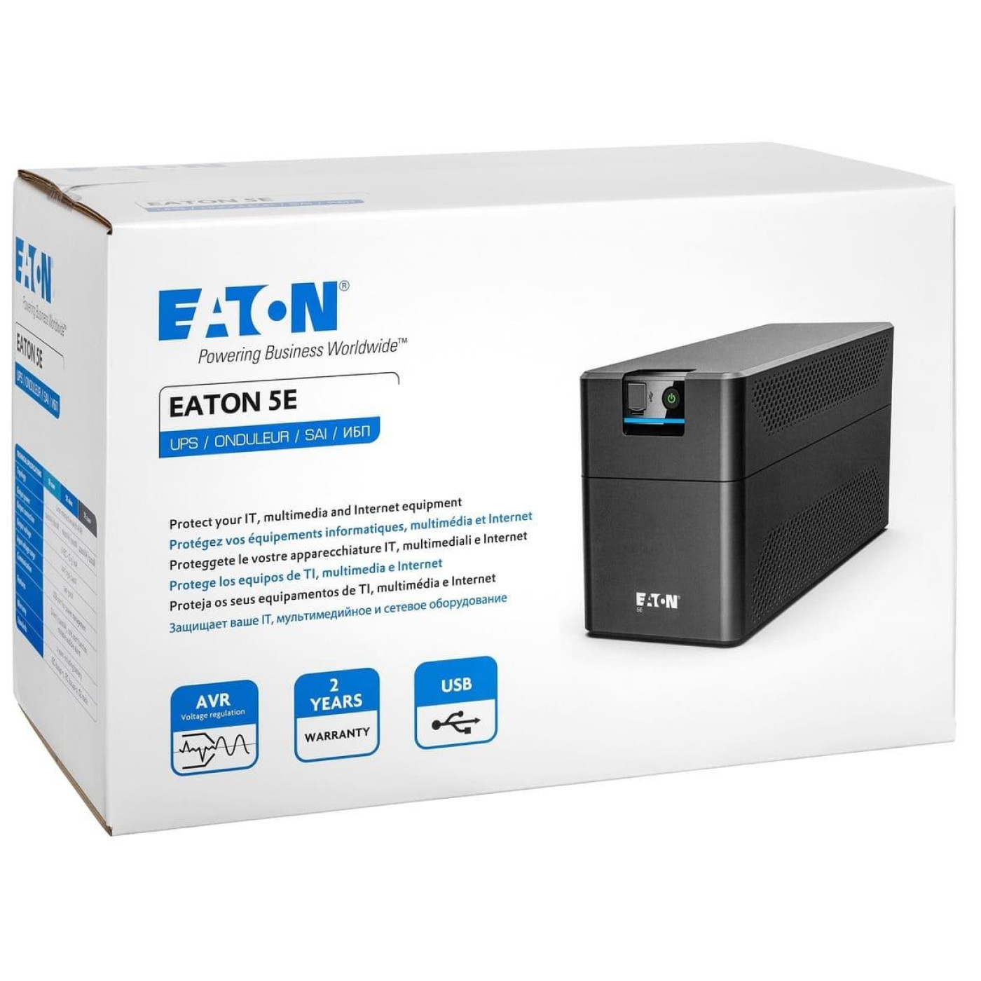 Источник бесперебойного питания Eaton 1200 ВА / 660 Вт / 7 А*ч (5E1200UI)
