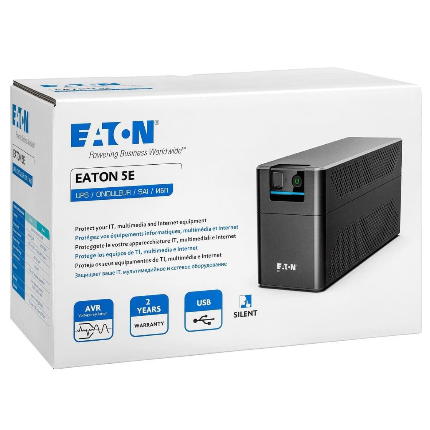 Источник бесперебойного питания Eaton 700 ВА / 360 Вт / 7 А*ч (5E700UI)