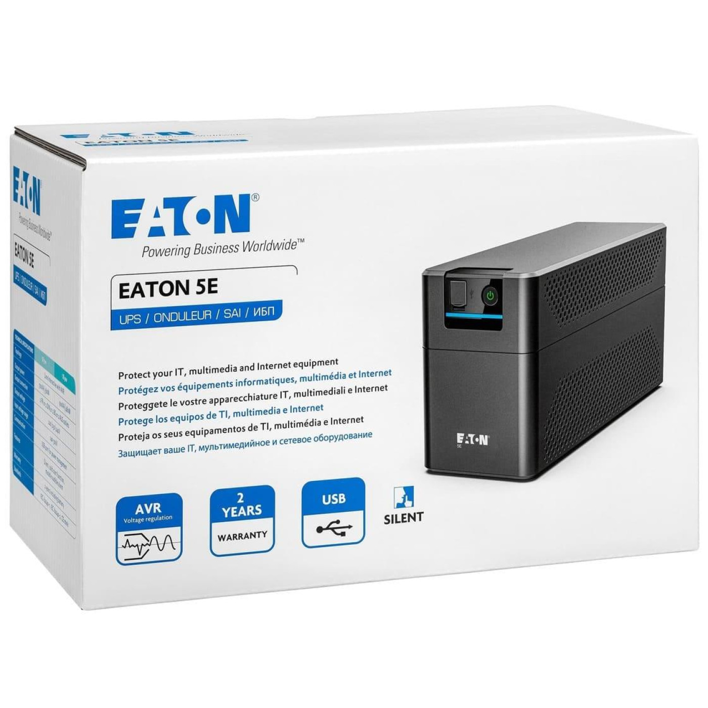 Источник бесперебойного питания Eaton 900 ВА / 480 Вт / 9 А*ч (5E900UI)