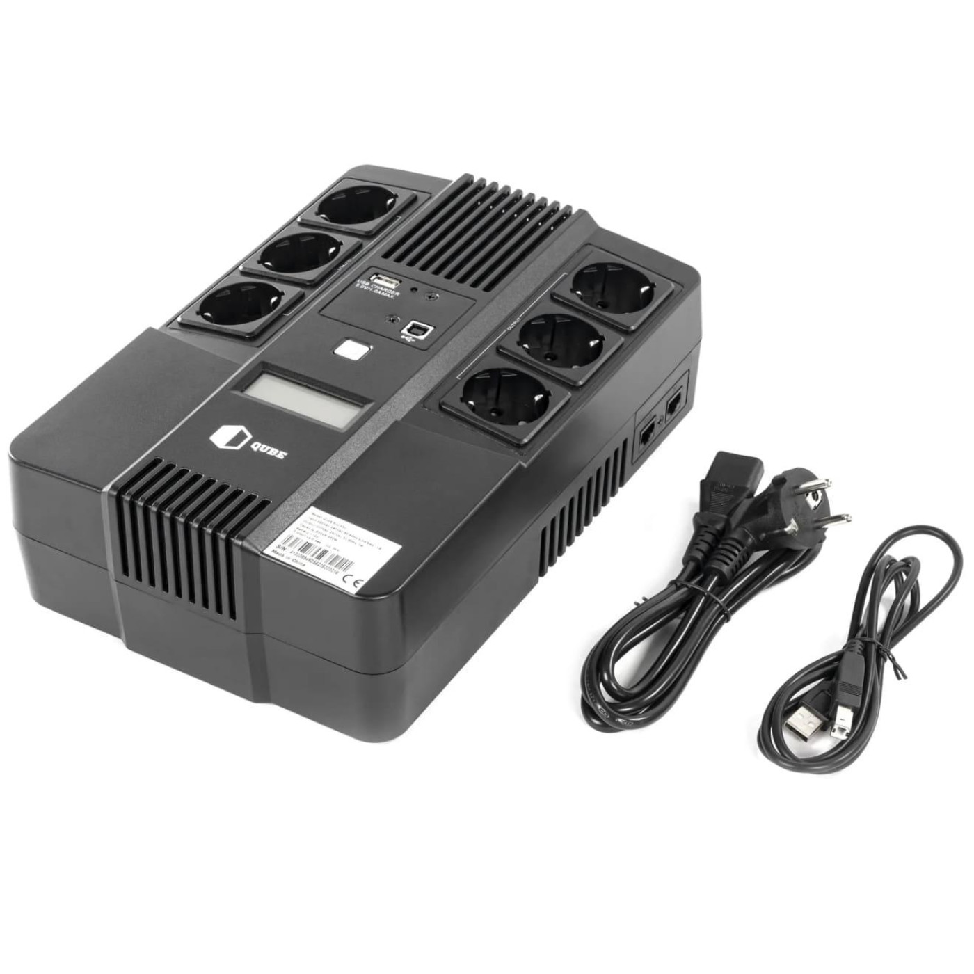 Источник бесперебойного питания QUBE / 650 ВА / 360 Вт / 7 А*ч (QBAIO650)