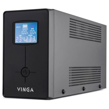 Джерело безперебійного живлення Vinga 600 ВА / 360 Вт / 7 А*ч (VPC-600MU)