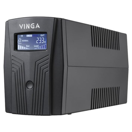 Джерело безперебійного живлення Vinga 600 ВА / 360 Вт / 7 А*ч (VPC-600PU)