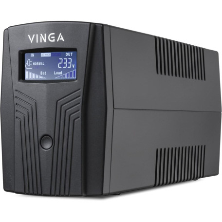 Джерело безперебійного живлення Vinga 600 ВА / 360 Вт / 7 А*ч (VPC-600P)