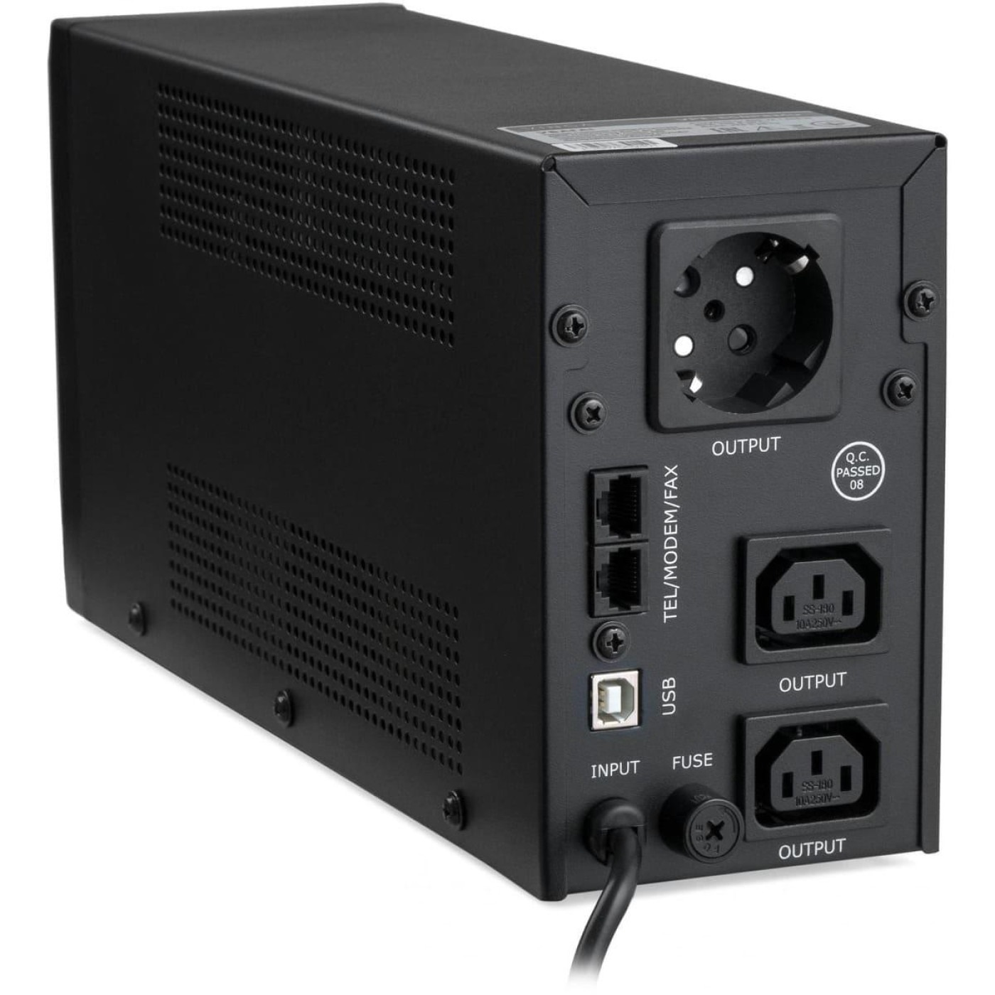 Источник бесперебойного питания Vinga 850 ВА / 480 Вт / 8 А*ч (VPE-850PRMU)