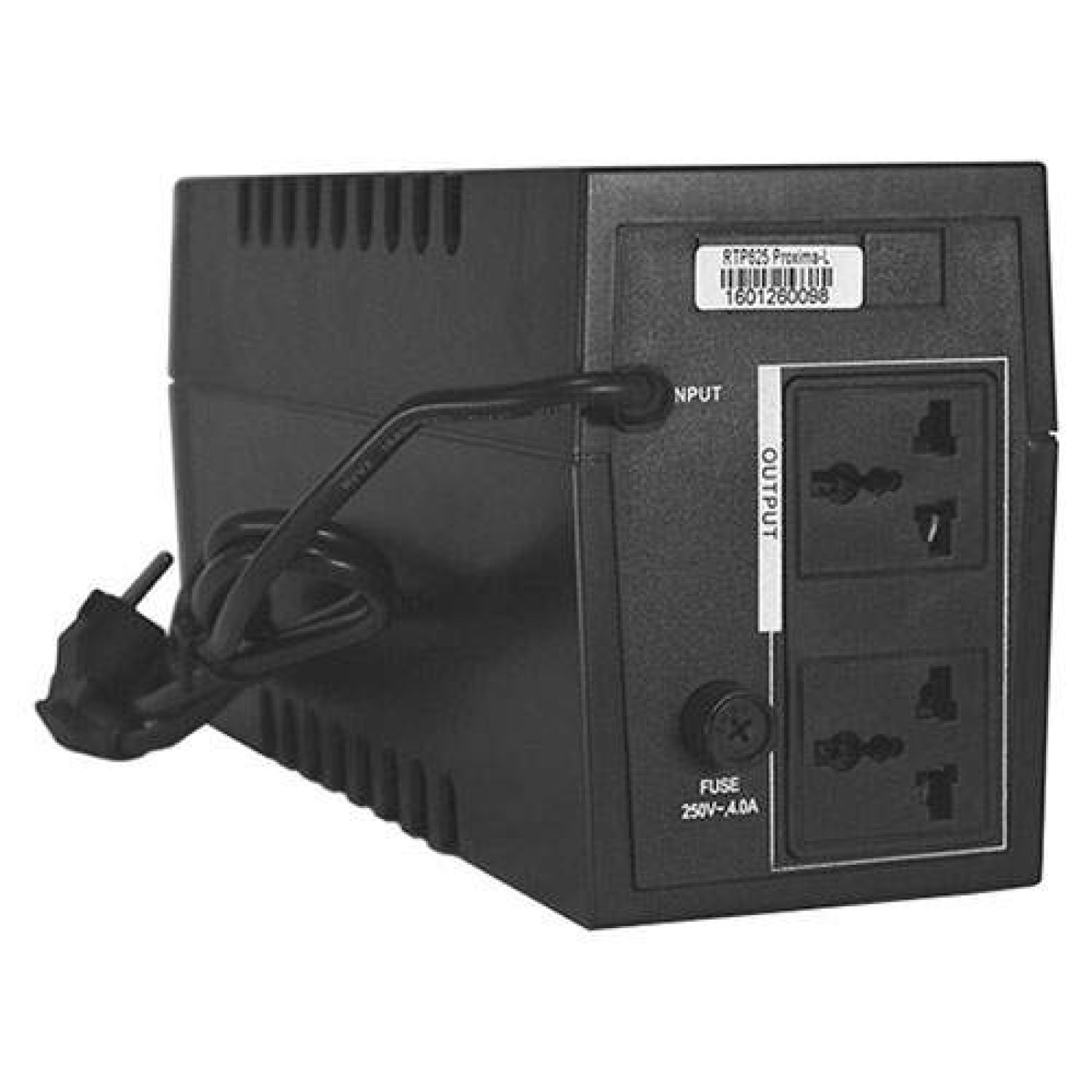 Источник бесперебойного питания Ritar RTP625 (375W) Proxima-L, LED, AVR, 2st, 2xUNIVERSAL socket, 1x12V7Ah, plastik Case ( 340 x 625 ВА / 375 Вт / 7 А