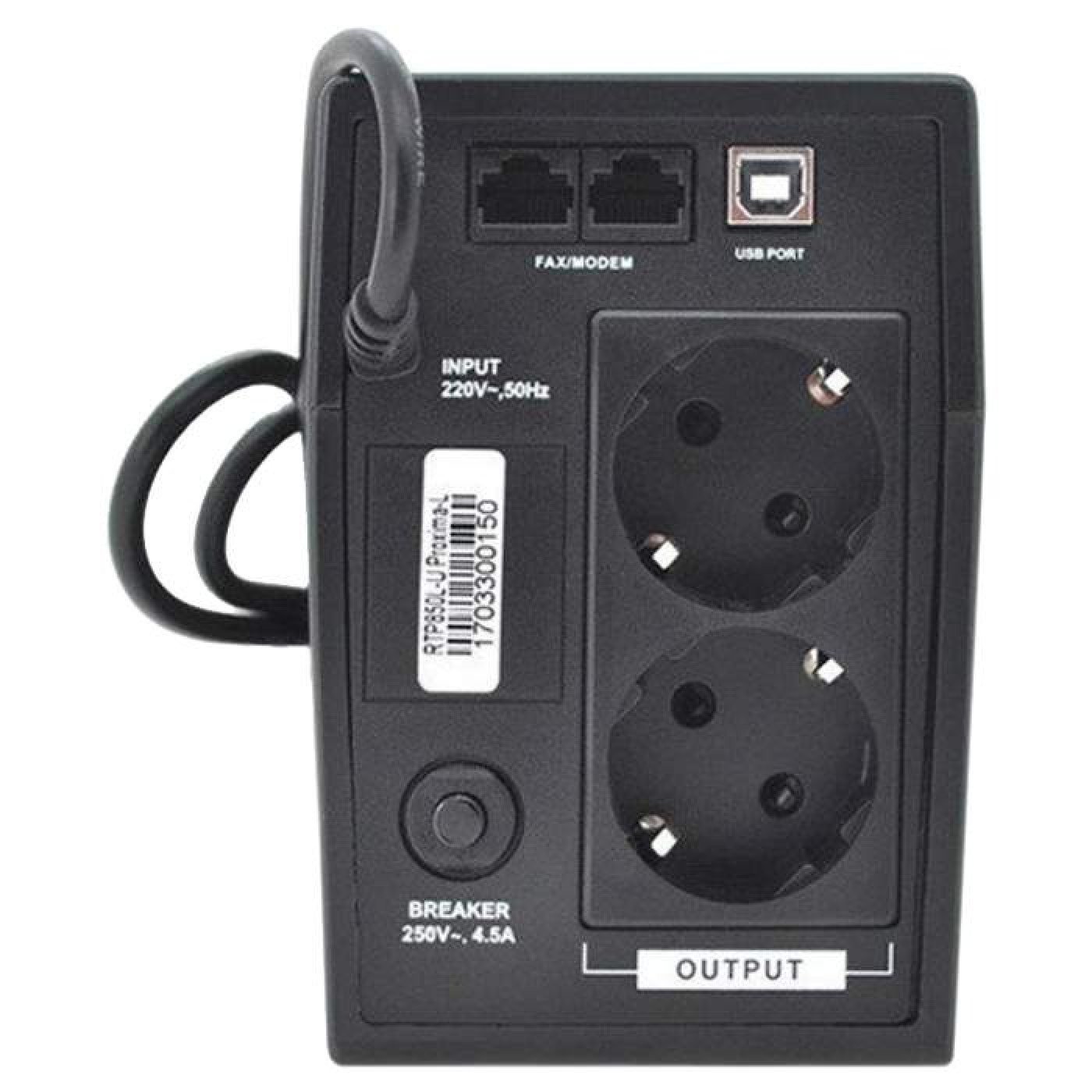 Источник бесперебойного питания Ritar RTP650L-U (390W) Proxima-L, LED, AVR, 2st, USB, 2xSCHUKO socket, 1x12V7Ah, plastik Case ( / 390 Вт / (RTP650L-U)