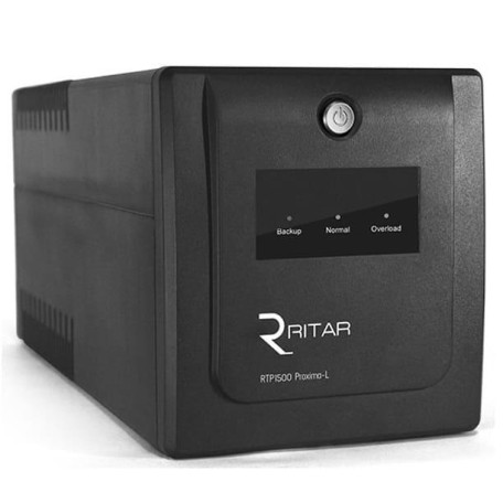 Источник бесперебойного питания Ritar 1500 ВА / 900 Вт / 9 А*ч (RTP1500L)