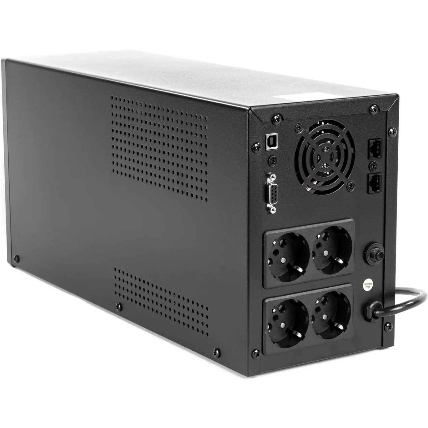 Источник бесперебойного питания QUBE UPS) линийно - интерактивний DG 2450, 2450VA/1440W, LCD, 4 x Schuko, RJ-45, USB (QBDG2450)