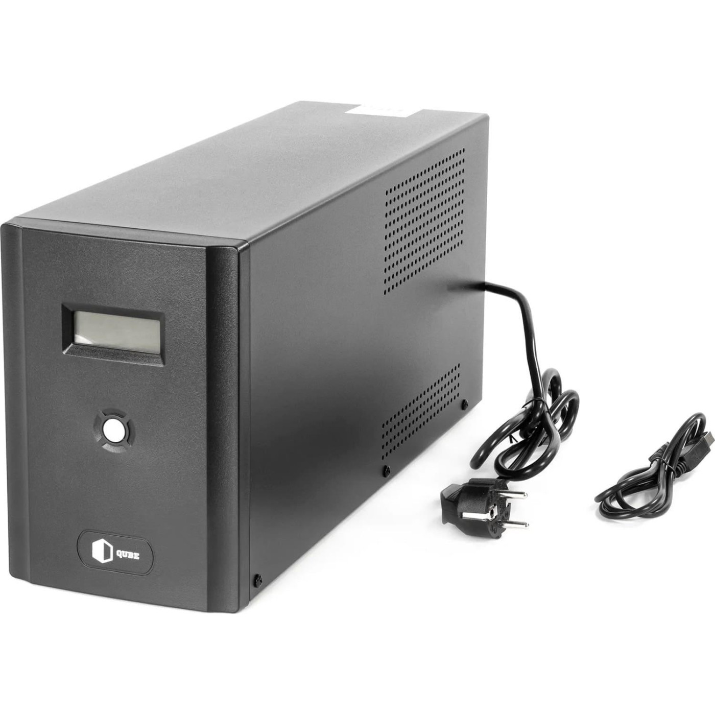 Источник бесперебойного питания QUBE UPS) линийно - интерактивний DG 2450, 2450VA/1440W, LCD, 4 x Schuko, RJ-45, USB (QBDG2450)