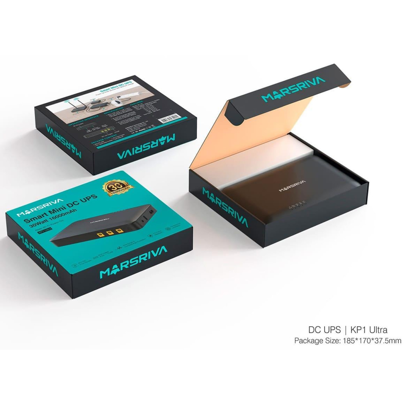 Источник бесперебойного питания Marsriva 30 ВА / 30 Вт / 16 А*ч (KP1Ultra_MARSRIVA)
