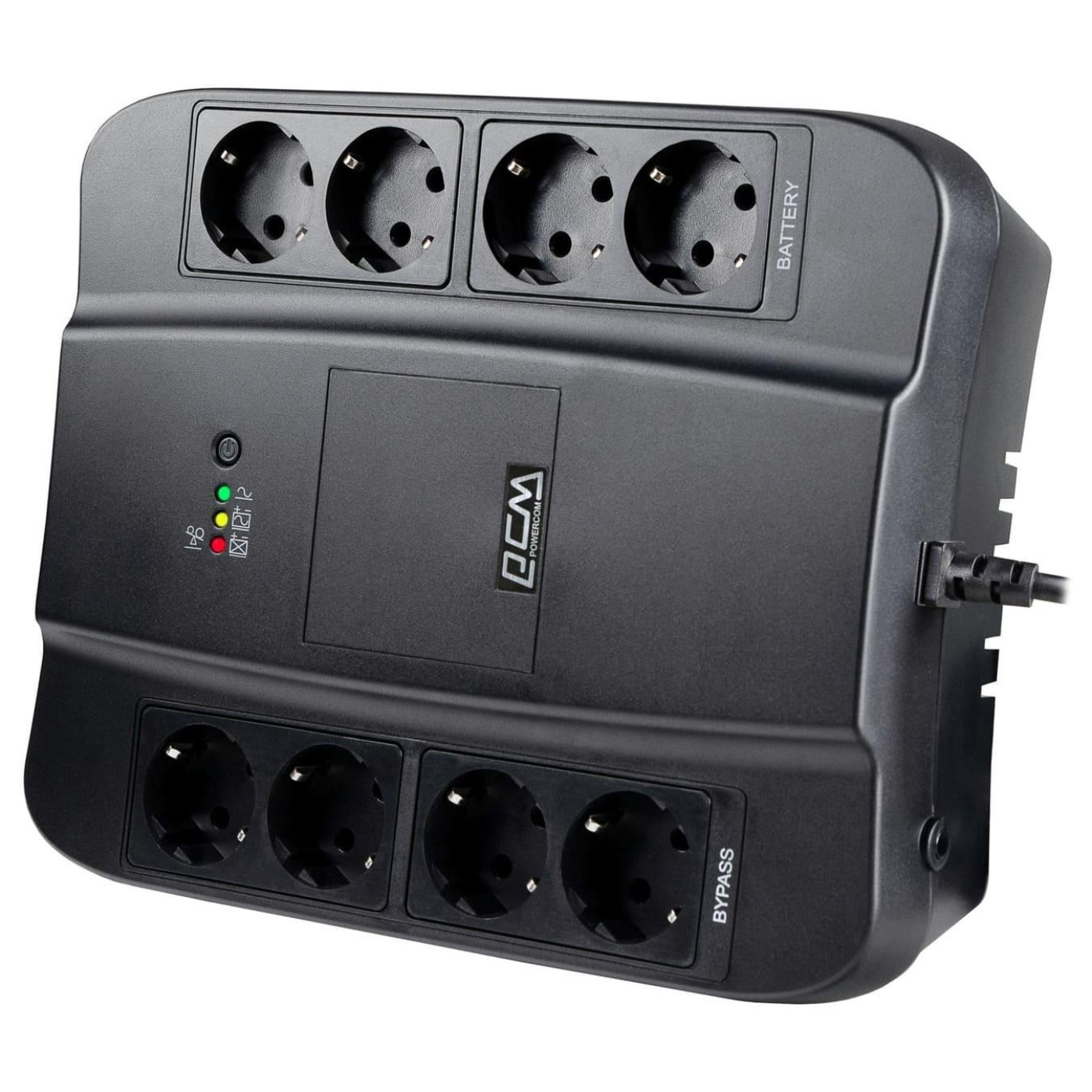 Источник бесперебойного питания Powercom 650 ВА / 390 Вт / 7.2 А*ч (SPD650N)