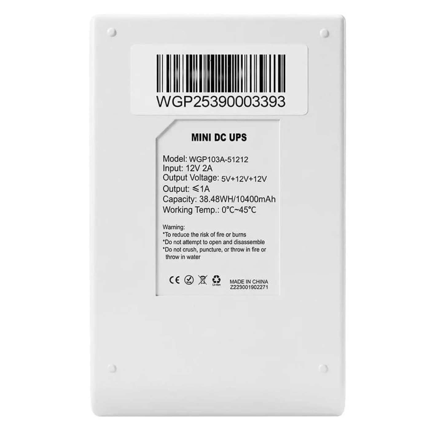 Источник бесперебойного питания WGP 25 ВА / 25 Вт / 10.4 А*ч (42-00247)