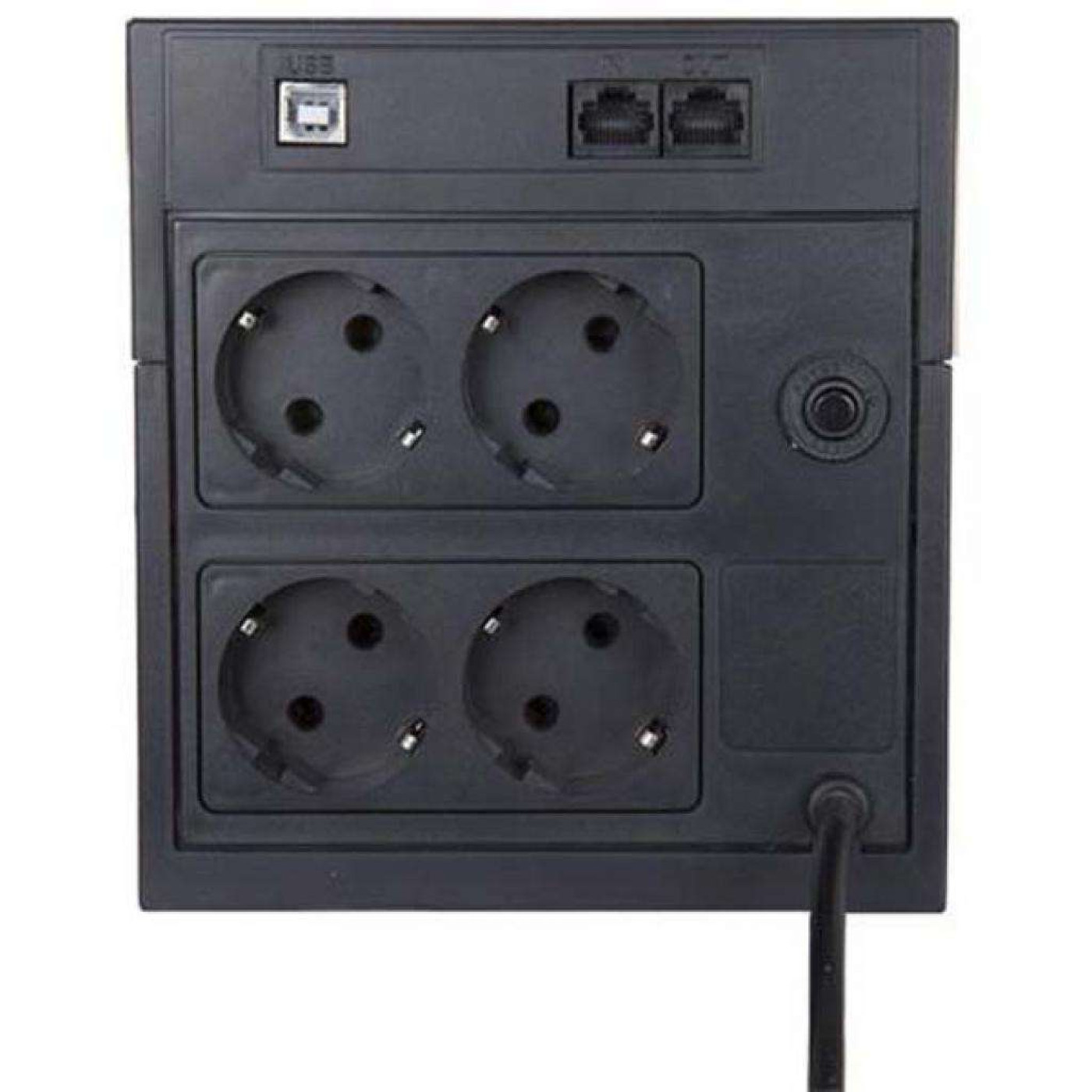 Джерело безперебійного живлення Powercom / 1025 ВА / 615 Вт / 7 А*ч (RPT-1025AP (SCHUKO)) U1