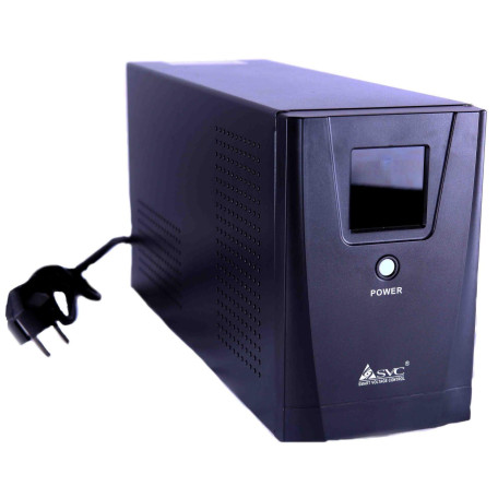 Источник бесперебойного питания SVC 1000 ВА / 800 Вт / 7 А*ч (SL-1KS-LCD)