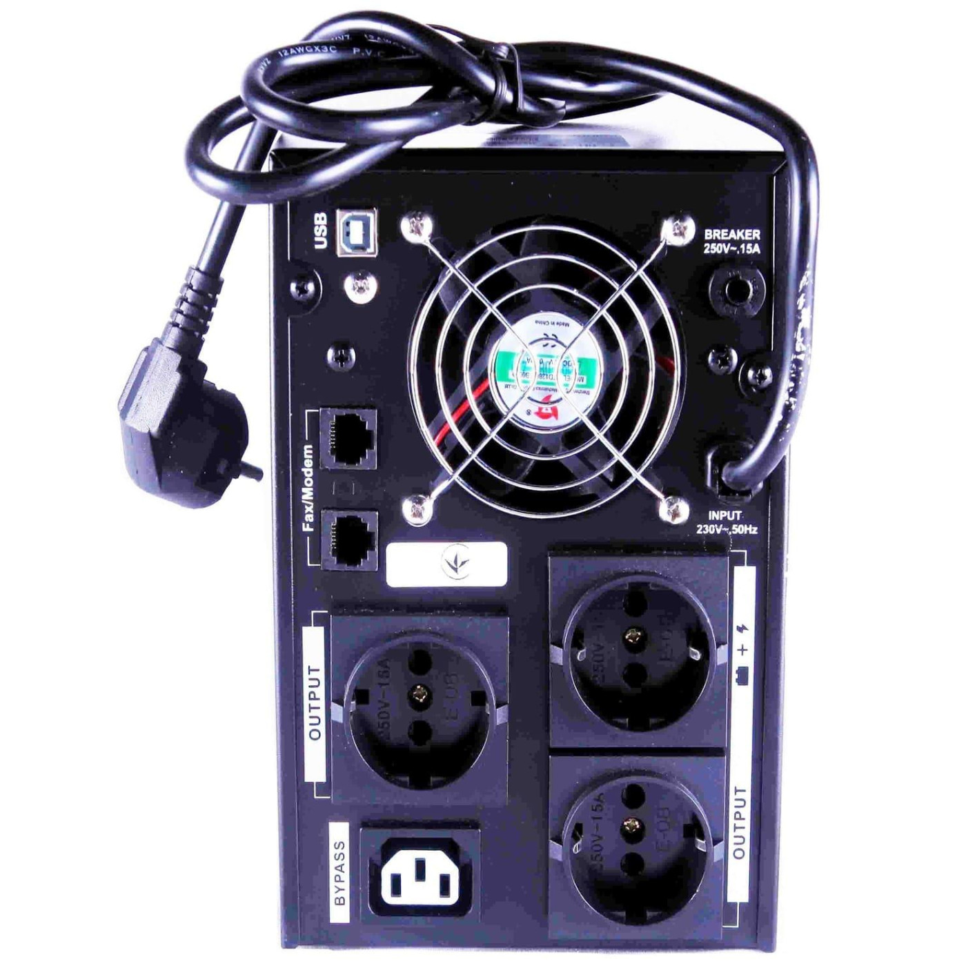 Джерело безперебійного живлення SVC 2000 ВА / 1600 Вт / 9 А*ч (SL-2KS-LCD)
