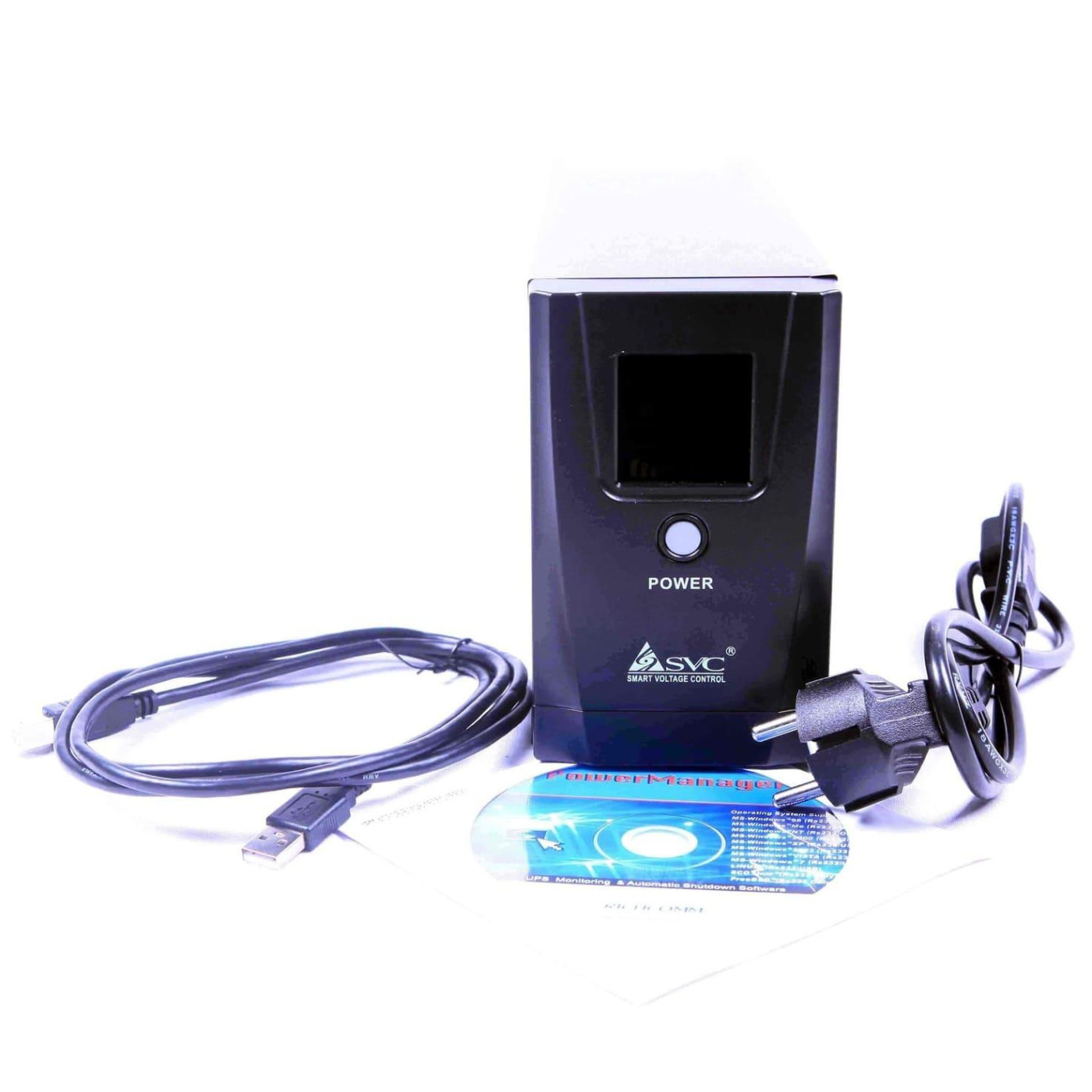 Источник бесперебойного питания SVC 1000 ВА / 600 Вт / 9 А*ч (VP-1000-LCD)