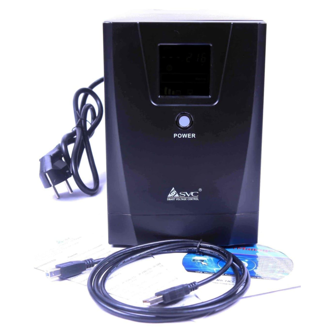 Джерело безперебійного живлення SVC 3000 ВА / 1800 Вт / 9 А*ч (VP-3000-LCD)