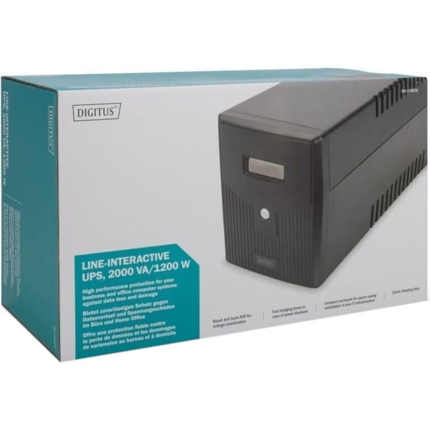 Источник бесперебойного питания Digitus 2000 ВА / 1200 Вт / 9 А*ч (DN-170076)