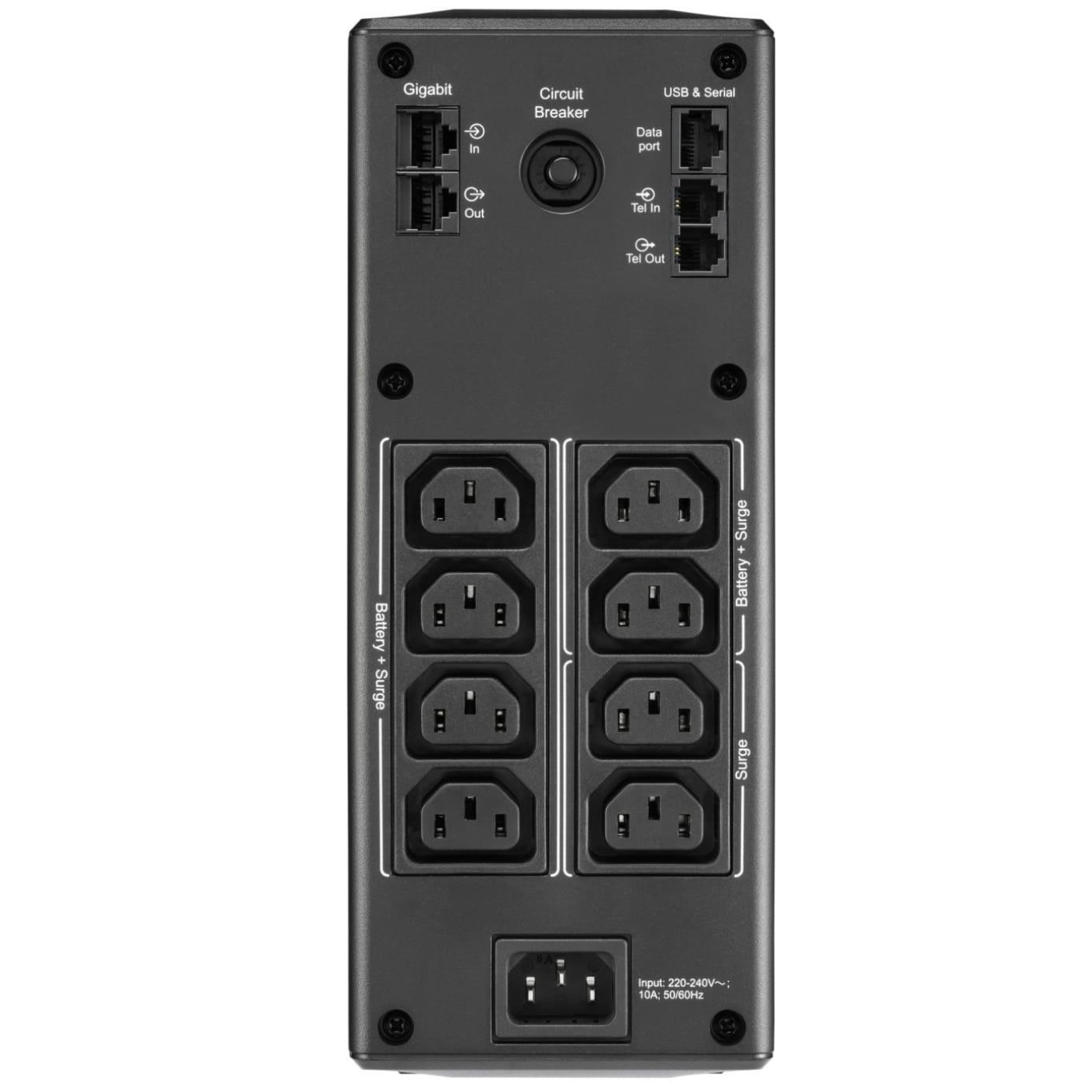 Источник бесперебойного питания APC 1600 ВА / 960 Вт / 7.5 А*ч (BR1600MI)