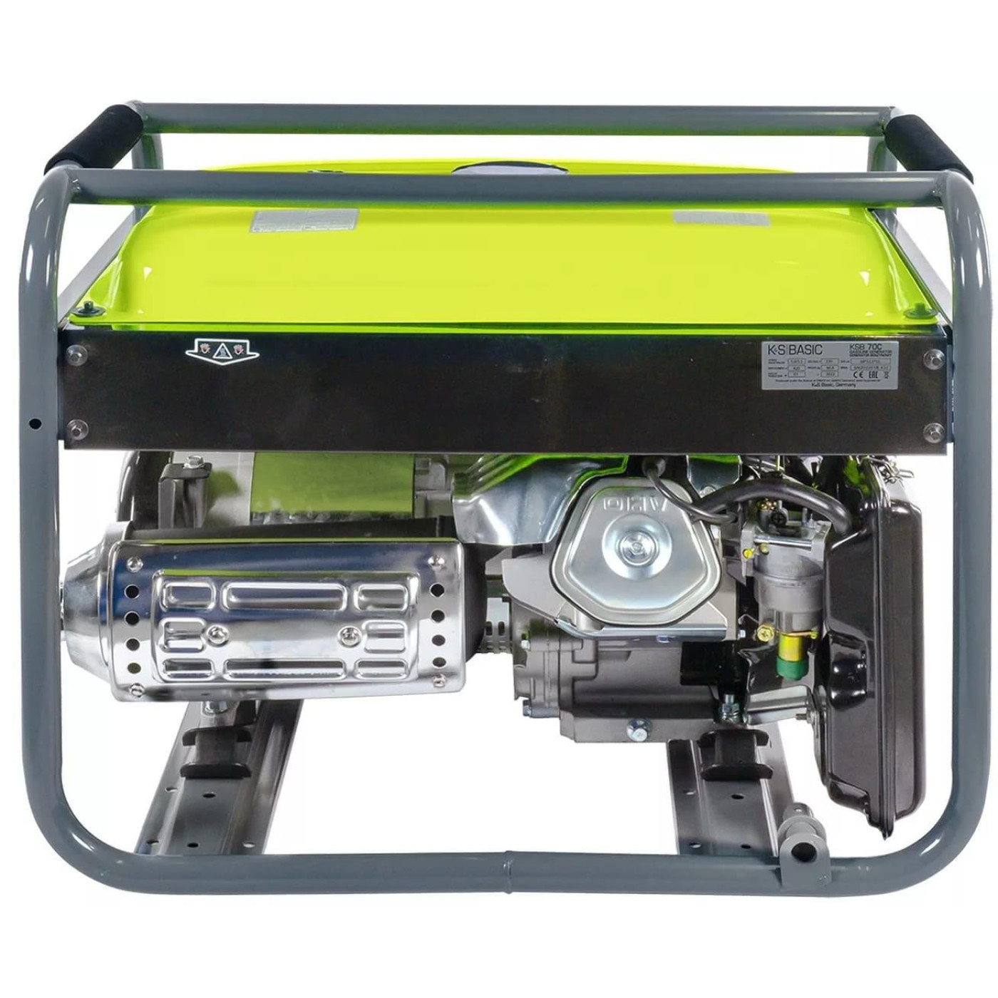 Генератор Синхронный Konner&Sohnen Basic KSB 70C, 230В, 5-5.5кВт, ручний стартер, 66.6кг / 5000 Вт / Бензин (KSB70C)