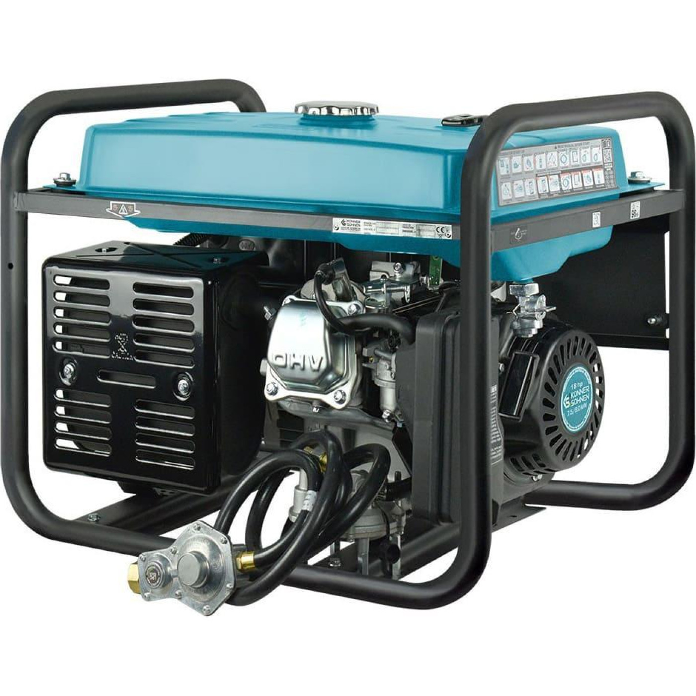 Генератор Инверторный Konner&Sohnen KS 10000E G 87кг / 7500 Вт / Газ + бензин (KS10000EG)