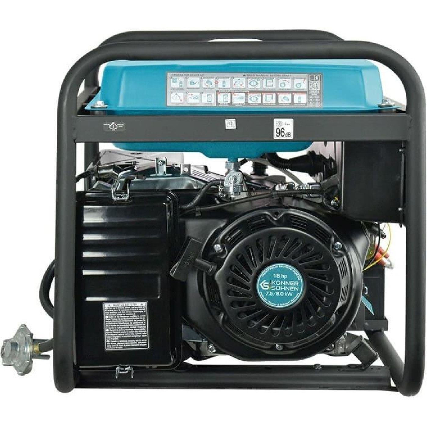 Генератор Инверторный Konner&Sohnen KS 10000E G 87кг / 7500 Вт / Газ + бензин (KS10000EG)