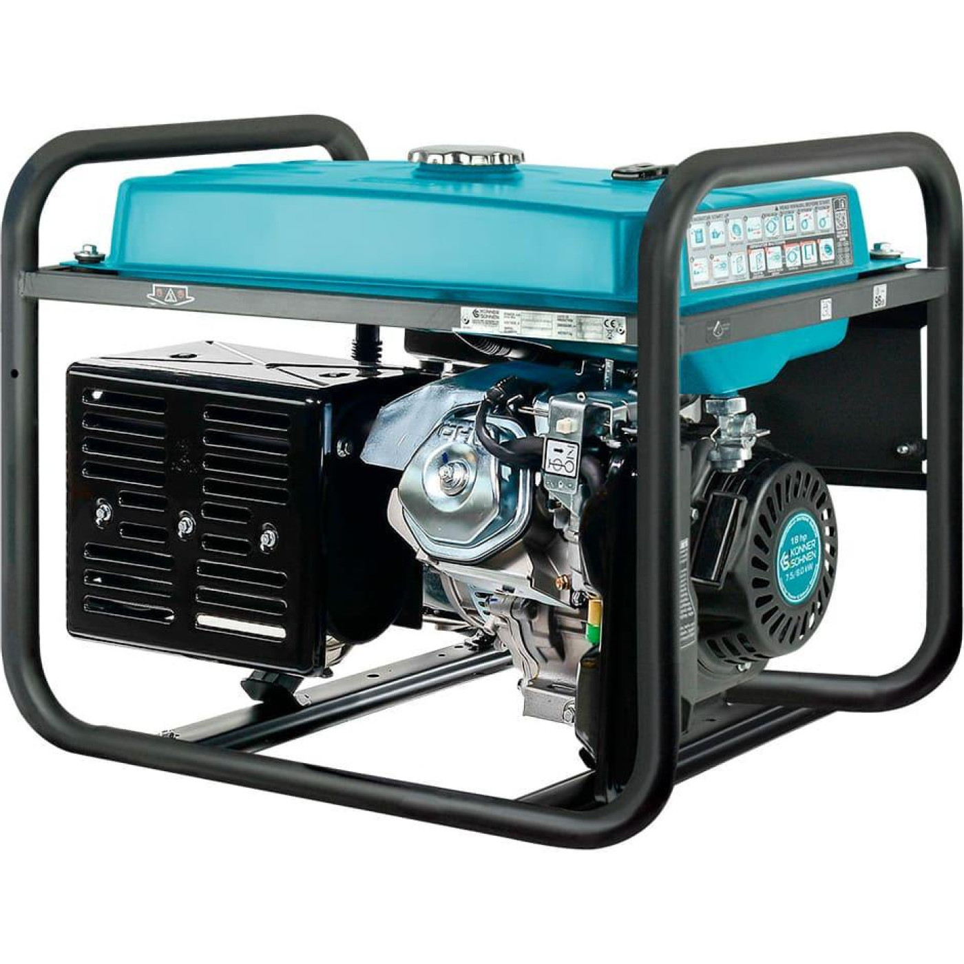 Генератор Синхронний Konner&Sohnen KS 10000E, 230В, 8кВт, електростартер, 85.5кг / 7500 Вт / Бензин (KS10000E)